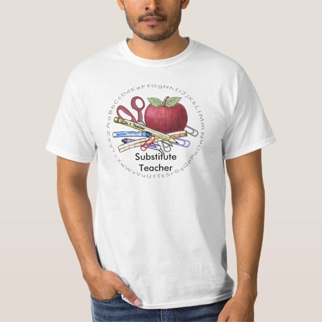 Un t-shirt pour enseignant remplaçant (Devant)