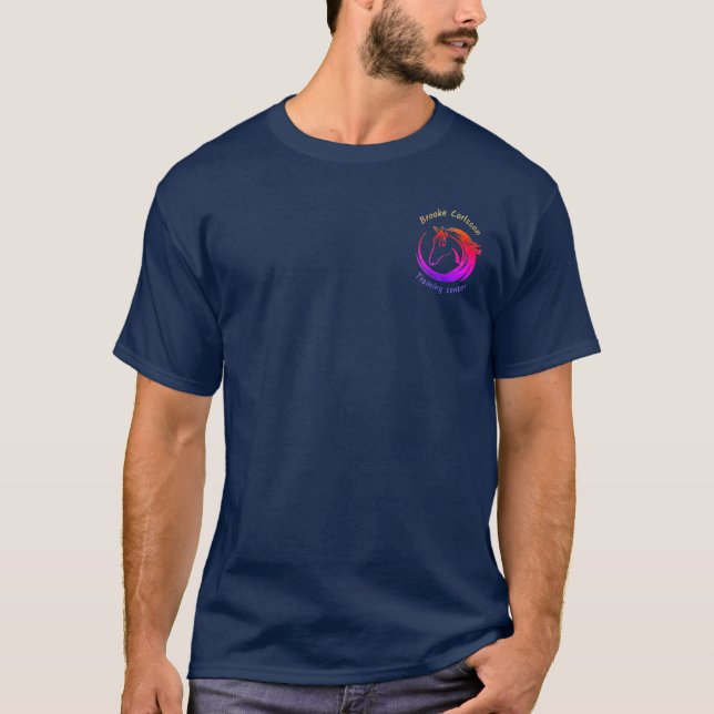 Un T-shirt pour lui avec un logo de chevaux (Devant)