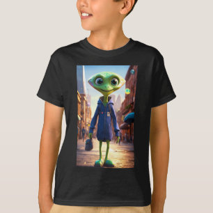 Un T-Shirt Premium Brown Horse Cartoon Design.