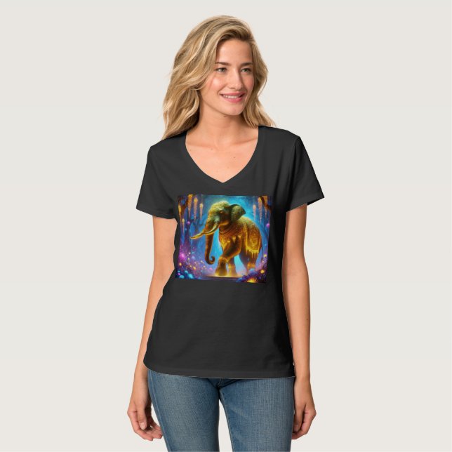 Un T-Shirt Regal Elephant brillant. (Devant entier)