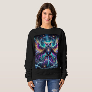 Un T-shirt Sweatshirt de Chouette Cosmique Néon.