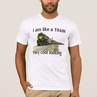 Un T-shirt très ordonné de train