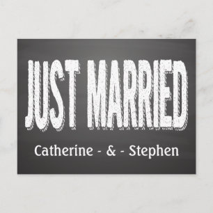 Un tableau noir marié à un Mariage Faire-part