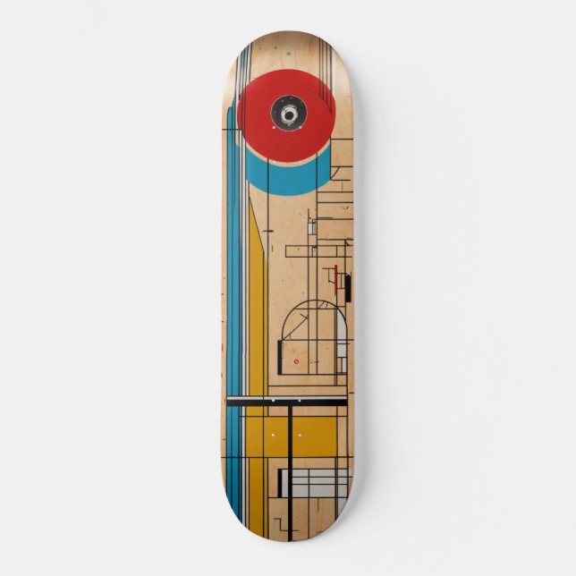 Un tablier de skateboard avec illustration inspiré (Recto)