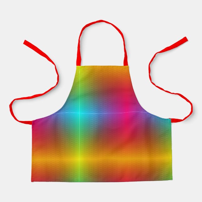 Un tablier vibrant avec un motif de dégradé d'arc- (Recto)