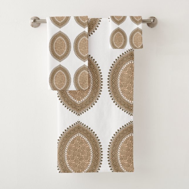 Un tapis rectangulaire avec un motif géométrique c (En situation)