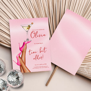 Un Tini Un Peu Plus Ancien Martini Invitation Anni