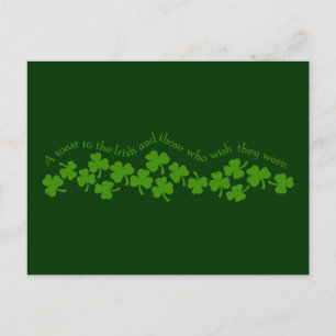 Un toast à la carte postale irlandaise