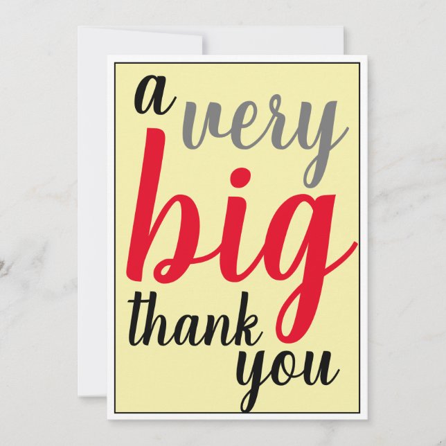 Un très grand merci Office Appréciation Crème (Devant)