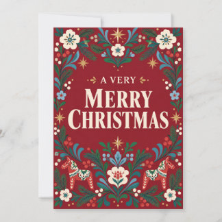 Un très joyeux Noël Art populaire scandinave