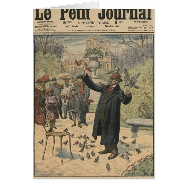 Un type parisien, le charmeur d'oiseau du (Devant)