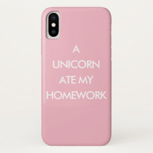 UN UNICORN A MANGÉ MON coque iphone rose MAISON
