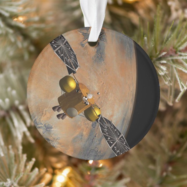 Un vaisseau Spacecraft Orbitant Mars. (Arbre)