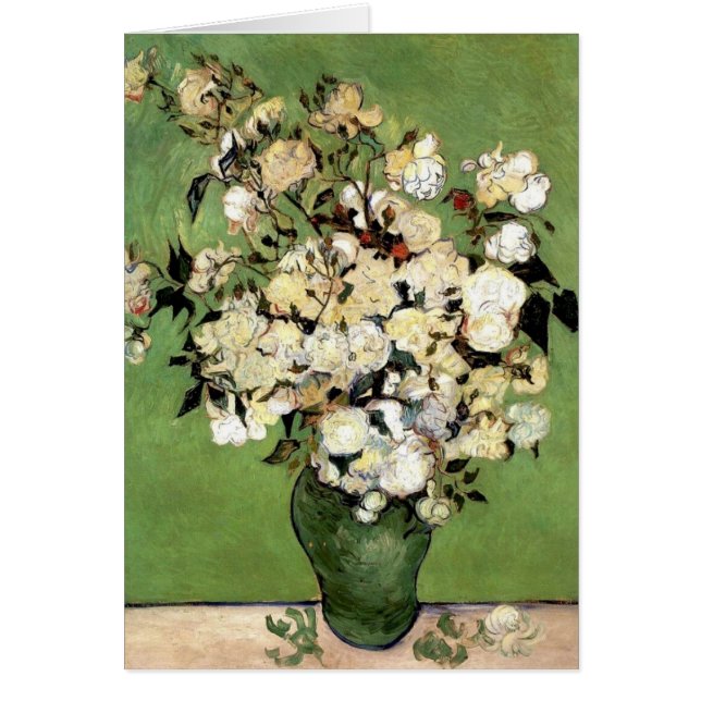 Un vase de roses par Vincent Van Gogh (Devant)