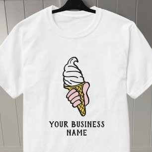 Un vendeur de crème glacée vend un T-shirt de crèm