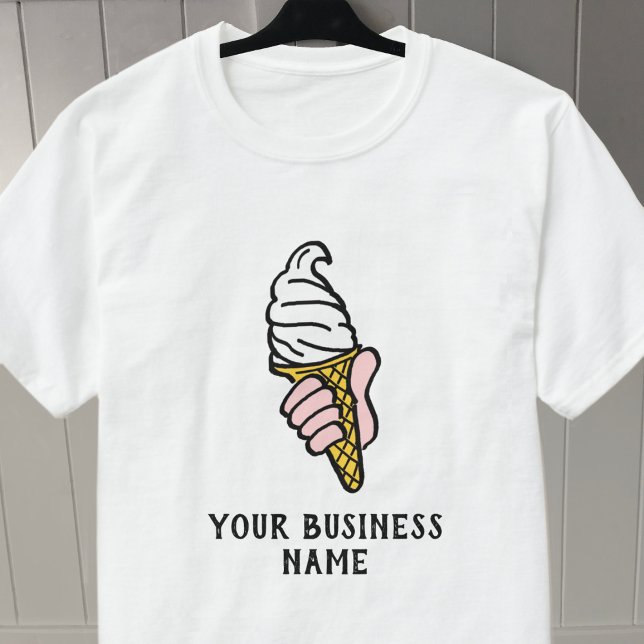 Un vendeur de crème glacée vend un T-shirt de crèm (Créateur téléchargé)