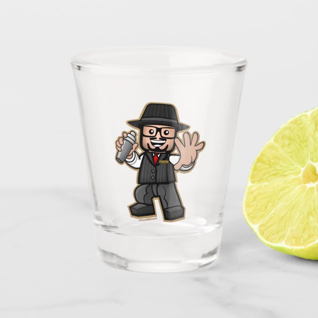 Un verre de 3 pouces officiel Richard Shot Glass!  (Devant)