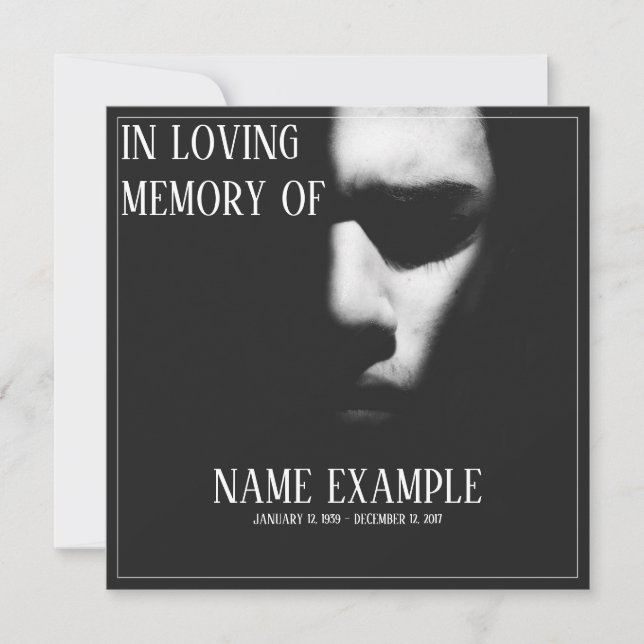 Un visage endormi à mi-ombre (Devant)