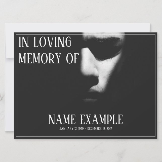 Un visage endormi à mi-ombre (Devant)