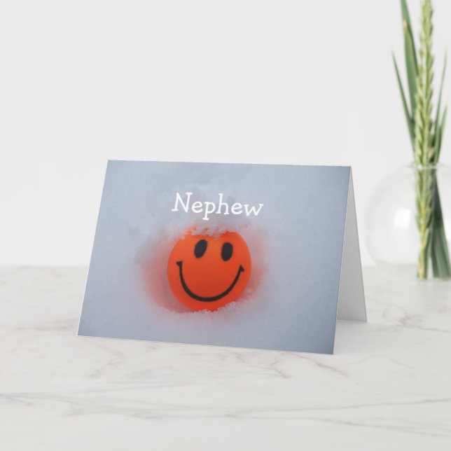 Un visage -Nephews Valentine's Day Carte (Devant)
