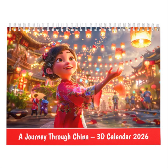 Un voyage à travers la Chine – Calendrier 3D 2026 (Protection)