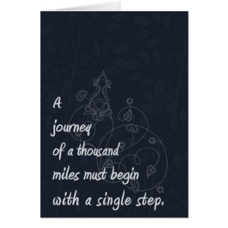 "Un voyage…" Proverbe de zen