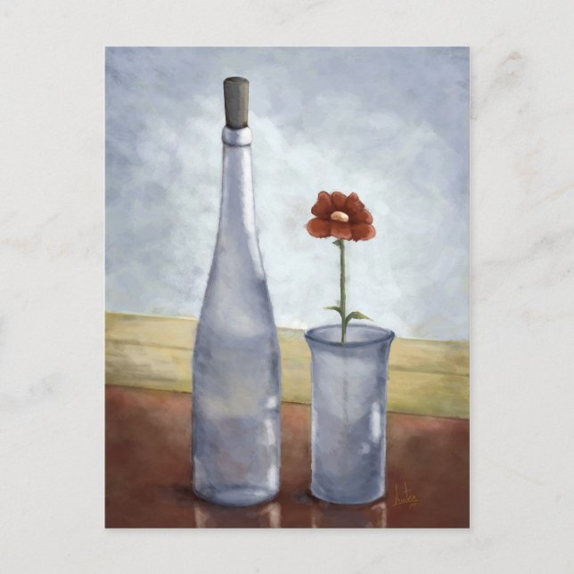 Una flor / Une fleur. Cartes postales (Devant)