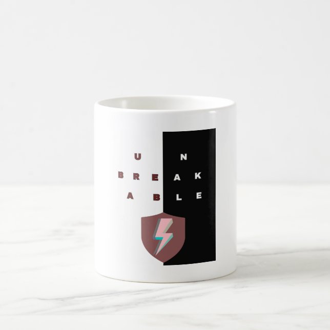 UNBREAKABLE Mug — Motivational Typography (Centre)