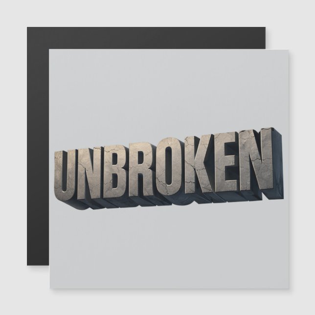 UNBROKEN – Strong Mind Resilient Spirit Motivation (Devant / Derrière)