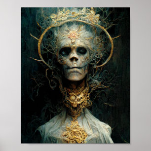 Undead Creature Dark Gothic Imaginaire Art Poster