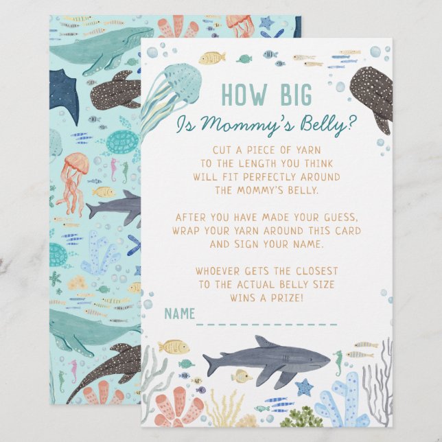 Under The Sea How Big Is Mommy’s Belly Game (Devant / Derrière)