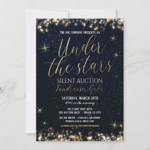 Under The Stars Collecte de fonds Gala Invitation