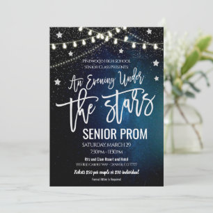 Under the Stars Prom High School Dance Invitation