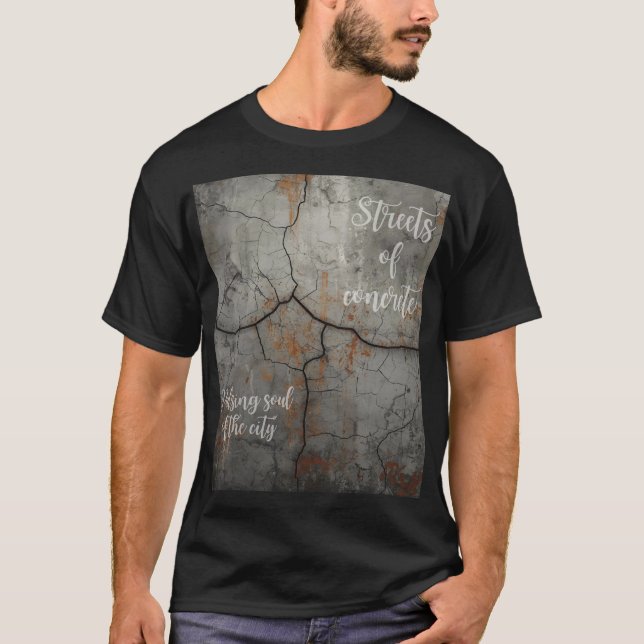 Underground Concrete Black Unisex T-shirt Street (Devant)