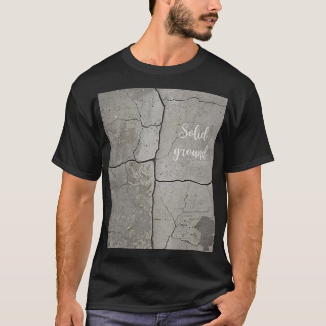 Underground Concrete Unisex Black T-shirt  (Devant)