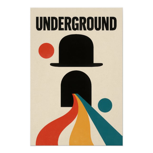 Underground Hat - Poster (Devant)