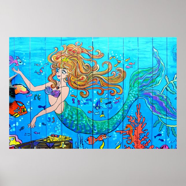 underwater mermaid poster (Devant)