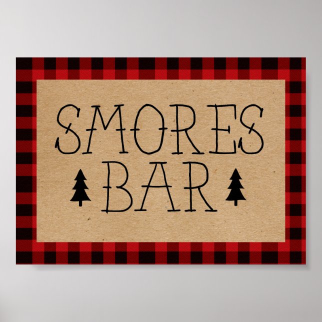 Une affiche de barres de s'mores Petit Ours (Devant)