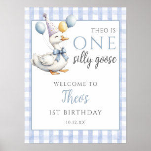 Une Affiche de bienvenue d'anniversaire Silly Goos