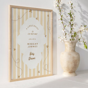 Une affiche de bienvenue pour la baby shower A Lit