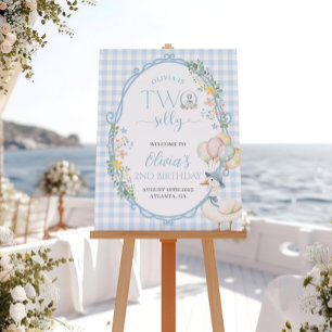 Une Affiche de bienvenue Silly Goose Blue 2nd Birt