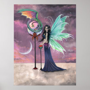 Une Affiche de Fée Dragon de Rêve Vivant