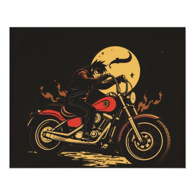 une affiche de moto (Devant)