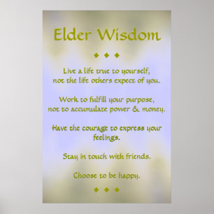 Une affiche plus ancienne de sagesse