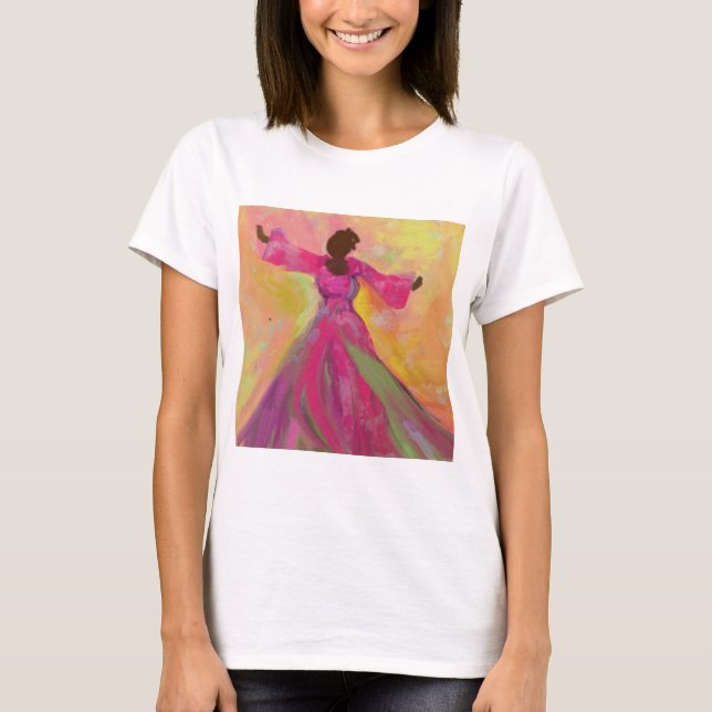 Une Africaine Dansant Le T-shirt Femme (Devant)