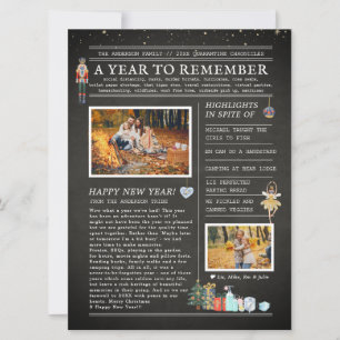Une année à retenir   Flyer de Noël familial