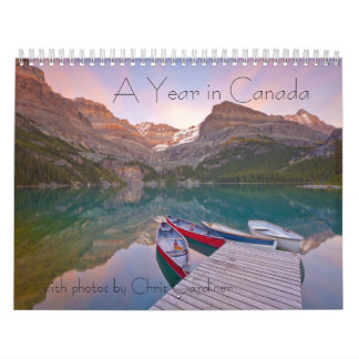 Une année au Canada calendrier de 12 mois