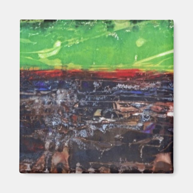 "Une année dans le pays" Magnet d'art Abstrait (Devant)