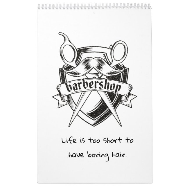 Une année d'inspiration barbier Calendrier (Protection)