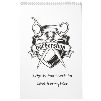 Une année d'inspiration barbier Calendrier
